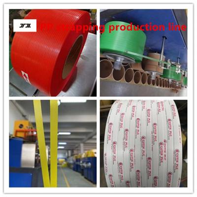 China Plastic Extruder PP Packing Tape Equipment PP Packing Tape Production Line Servo Winding Machine for sale