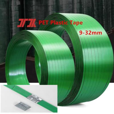 China Packaging Material PET Plastic Steel Strapping PET Strapping Load-bearing Tension 100-1500KG for sale