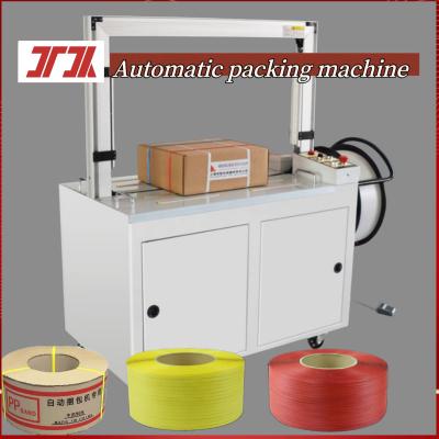 China Fully Automatic High Speed Table Top Carton Strapping Machine PP Strapping Packaging Machine Automatic Box Strapping Machine for sale