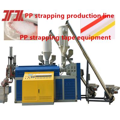 China Plastic extrusion machinery PP strapping equipment PP strapping production line for line speed 200-300 m/min for sale