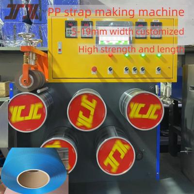 China Length Flexible PP Plastic Packing Strap Making Machine With Adjusted Mould 5-19mm for sale