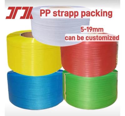 China 12mm Width PP Plastic Strapping For Automatic And Manual Product Packing Application for sale