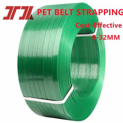 China Umweltverträgliche Verpackung Kunststoff-Pet-Band Polyester Pet-Band-Band für manuelle und automatisierte Verpackungsprozesse zu verkaufen