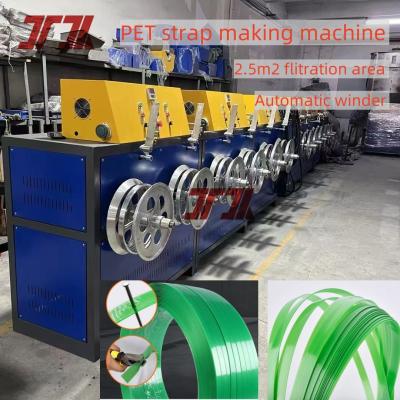 China Plastic Reclyced PET Bottle Chips PET Strap Production Line With Intelligent PLC Control And High Strength for sale