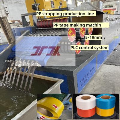 China Máquinas de plástico Máquina de enrolamento de alta velocidade de PP Equipamento de produção de enrolamento de PP Linha de produção de enrolamento de PP com máquina de embalagem automática à venda