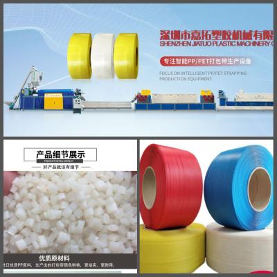 China 5mm 6mm 8mm pp de Verpakkingsriem die van de Riemband Machine met Tweelingschroefextruder maken Te koop