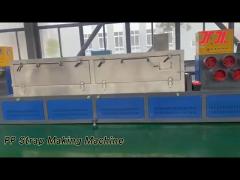 Automatic PP Strap Making Machine Double Screw PLC Control For Furniture