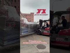 Double screw 6straps output making machine loading to our customer, wish us a propose business！