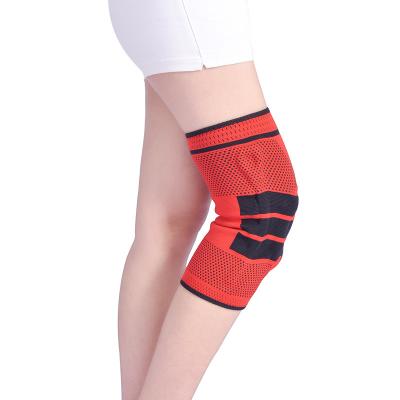 China Elasticity Adjustable Breathable Anti-Slip Silicone Compression Neoprene Knee Sleeve Support for sale