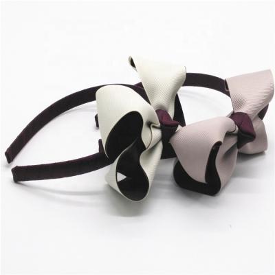 China Custom Wholesale Hand Made Custom Hair Bow Headband Girls Headband Hair Accessories for sale