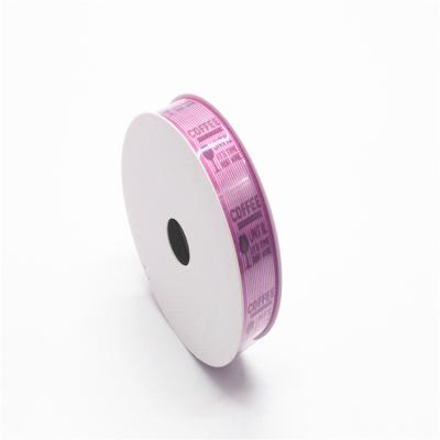 China Coral Congratulations Checkered Birthday Satin Ribbon Happy Birthday Satin Ribbon 6cm 22mm 4cm Soft for sale