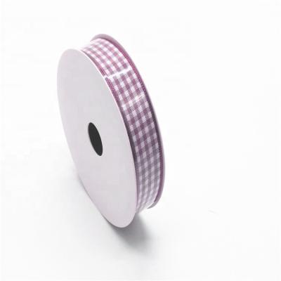 China High Tenacity Ribbon Tartan Ribbon Stock 5-38MM Width Fashion Colorful Tartan Gingham Plaid Ribbon for sale