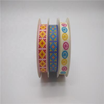 China Screen Ink Printing Festival Decoration Gift Wrapping Polyester Satin Ribbon In 196 Standard Colors for sale