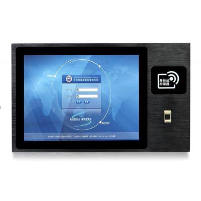 China Rugged 18.5 Inch Industrial Touch Panel PC Self Service Smart Terminal With Fingerprint Reader NFC RFID Reader for sale