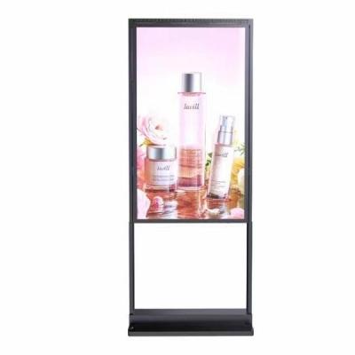 China UHD 4K 55 Inch Double-Sided Free Standing Window LCD Advertising Display for sale