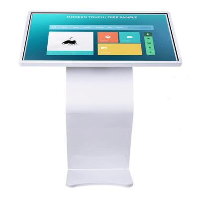 China 43 Inch Horizontal Capacitive Touch Screen Query Machine LCD Self Service Kiosk 450nits for sale