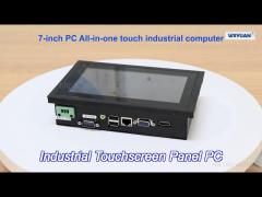 7 fanless industrial touchscreen panel pc  computer j1800 j1900 j4125 core i3 i5 i7