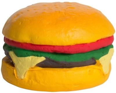 China Promotional Toy Soft PU Foam Burger Shape Anti Stress Ball Memory Foam Stress Ball for sale