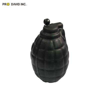 China Gifts Anit Effort Ball PU Hand Grenade Promotional Soft Vibration Shaped Foam Toys Stress Ball Giveaway Gifts for sale