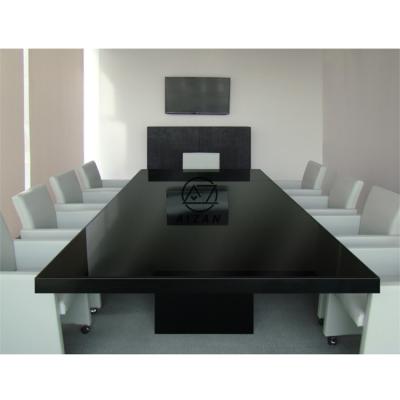 China Modern Executive Modern Marble Office Conference Chairs Acrylic Solid Surface Meeting Table for sale