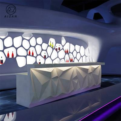 China Wholesale Customized Product Restaurant Bar Counter Nightclub Modern White Wine Bar Counter Customized for sale