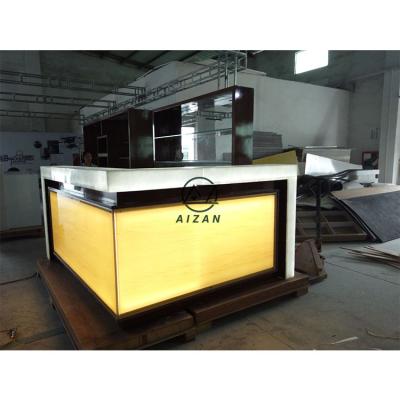 China 2021 Modern New Product Modern Hotel Nightclub Bar Illuminated LED Bar Counter For Sale for sale