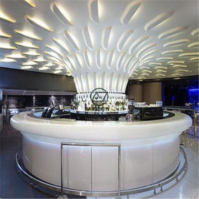 China Modern Modern Round Led Counter Bar Restaurant Bar Counter Shop Bar Counter for sale