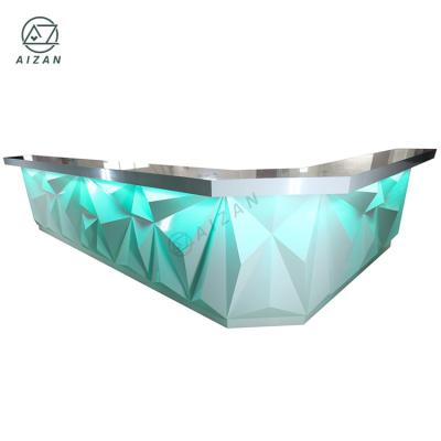 China Large Restaurant Bar Counter Modern Custom White Bar Counter Modern Supply Design for sale