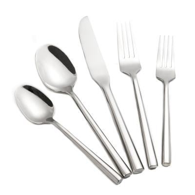 China Sustainable Wholesale Silver Stainless Steel Cutlery Dinnerware Set For Wedding Event for sale