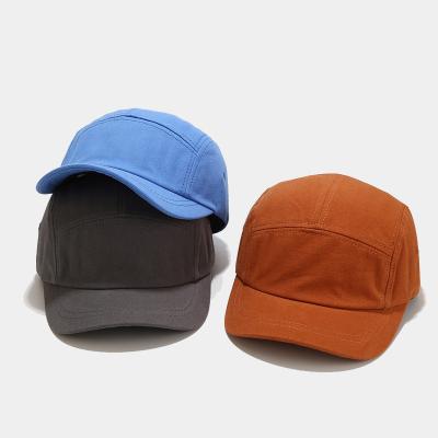 China COMMON 2022 New Coming 5 Colors Stock Wholesale Custom Unstructured 5 Panel Hat Camper for sale