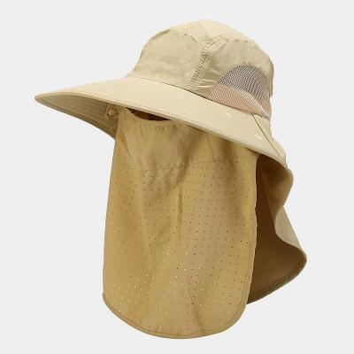 China New COMMON 2022 Next Available Wholesale 7 Colors Hat With Sun Protection Neck Fishing Hat With Neck Flap for sale