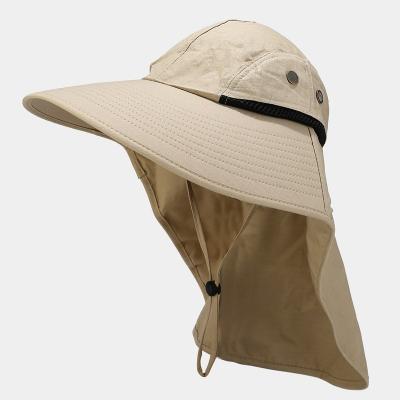 China 2022 NEW COMMON 4 Colors Next Available Wholesale Hat With Neck Cover Neck Fin Bucket Hat Fishing Neck for sale