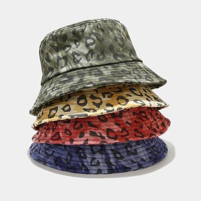 China Sun Protect New Coming 2022 4 One Colors Tie Dye Bucket Wear Leopard Print Available Wholesale Side Caps for sale