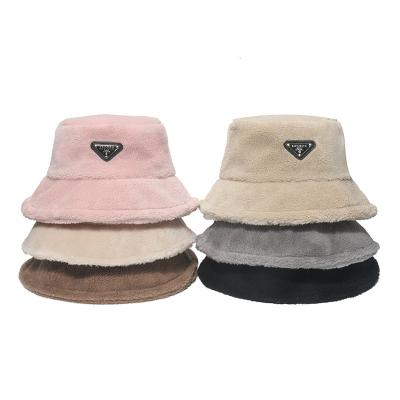 China New Coming Picture 2021 6 Colors Fur Winter Fall Stock Wholesale Hats With Logo Patch for sale