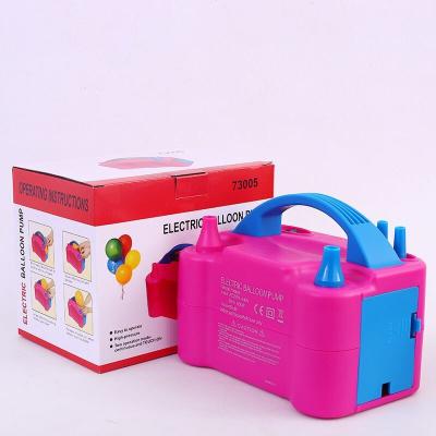 China Wholesale Party Toy Party Decoration Supplies Electric Double Hole Balloon Inflator Pump for sale