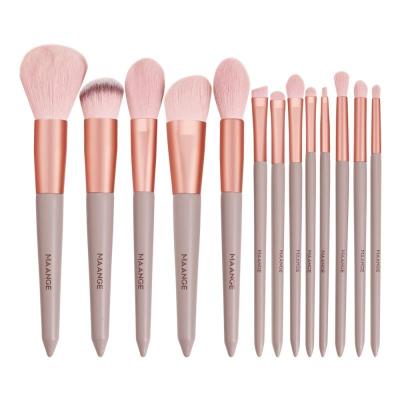 China Angular Blush Support Private Label Support OEM 13pcs Hot Selling Eco Friendly Makeup Brush Set for sale