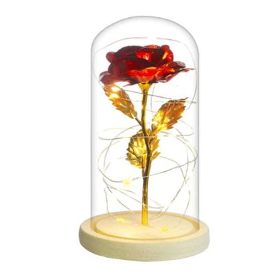 China Artificial Gift Wholesalers Valentines Gift Preserved Glass Flower For Sale for sale