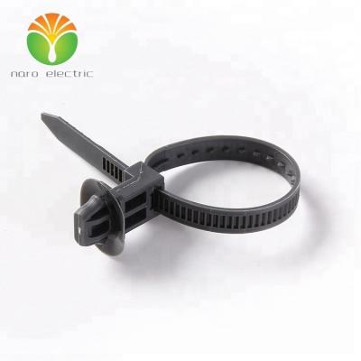 China Dark Gray Plastic Car Accessories 12x7 Wire Zip Tie 82711-2B820 Self-locking Cable Tie Manufacturer for sale