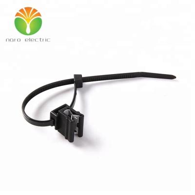 China Car Accessories 2 Pieces Zip Ties With Edge Clip For Top Fastening Cable Tie Manufacturer 150-76080 (T30REC4B) for sale