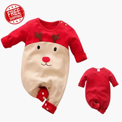 China Wholesale soft baby clothes spring style cotton long sleeve newborn one piece unisex baby romper sets for sale