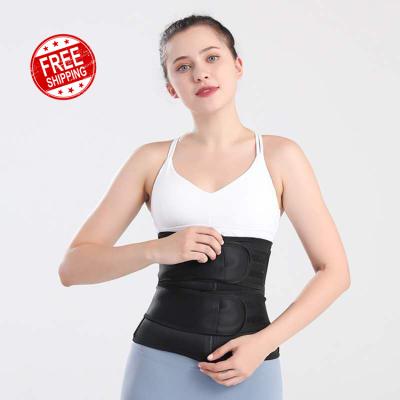 China Wholesale High Quality Two Belts Breathable For Firming Waist Control Slimming Belly Zipper Double Strap Latex Tight Fit Waist Trainer Women for sale