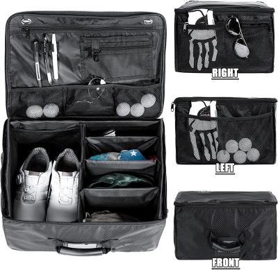 China Fashionabe Waterproof Golf Storage Garage Organizer For Golf Accessories Pitches Balls Golf Supplies Trunk Organizer Bag for sale