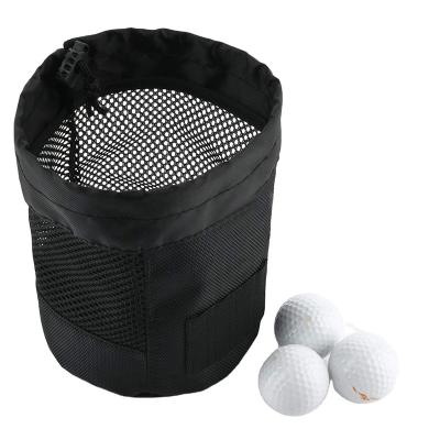 China Fashionabe Unique Designed Nylon 1680D Oxford Mesh Drawstring Golf Bag Pouch for Club Ball and Tees Organizer for sale