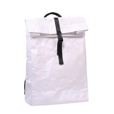 China Custom Waterproof Bag Wholesale Custom Print With Your Own Logo White Kraft Paper Suitcase With Handle for sale