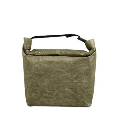 China Durable Wholesale Customized Waterproof Seam Insulated Kraft Bag High Quality Durable Tyvek Lunch Bag for sale