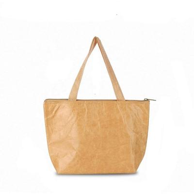 China Wholesale Customized Durable Eco Lunch Cooler Tyvek Paper Waterproof Tote Bag for sale