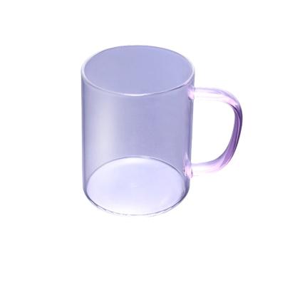 China Creative Minimalist Creative Heat Resistant Glass Water Cup Transparent Custom Tea Cup For Office for sale