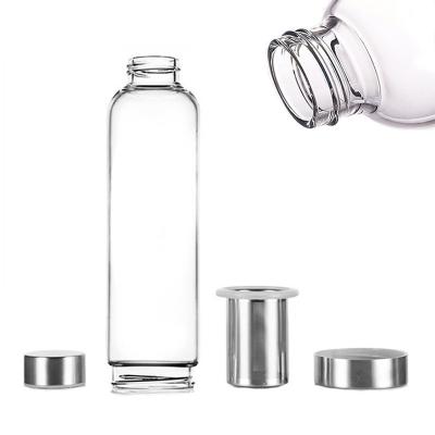 China PORTABLE custom made high borosilicate glass with tea separation sports cup fashion creative heat resistant car for sale