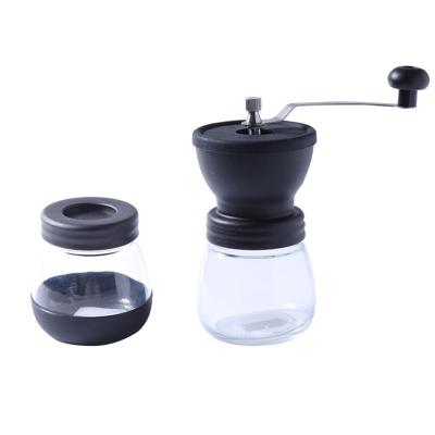 China WITH LID With Ceramic Movement Detachable Washable Adjustable Hand Coffee Grinder for sale