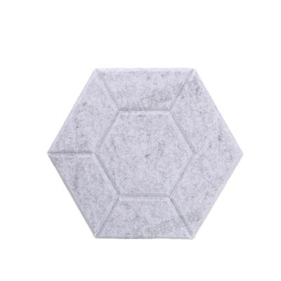 China Large Modern Price Office And Hexagonal Wall Home Decoration Polyester Fiber Sound Absorbing Panel for sale